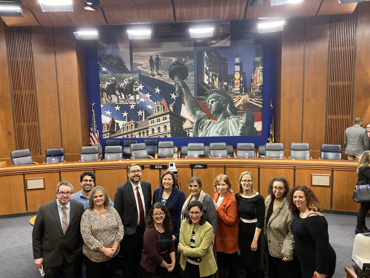 CCCWNY's tweet photo. Surrounded by great child care advocates all testifying at the Child Care Crisis Hearing held by ⁦@JabariBrisport⁩ whom we thank for his leadership on this issue. #UniversalChildCare https://t.co/HwzP4OKABQ