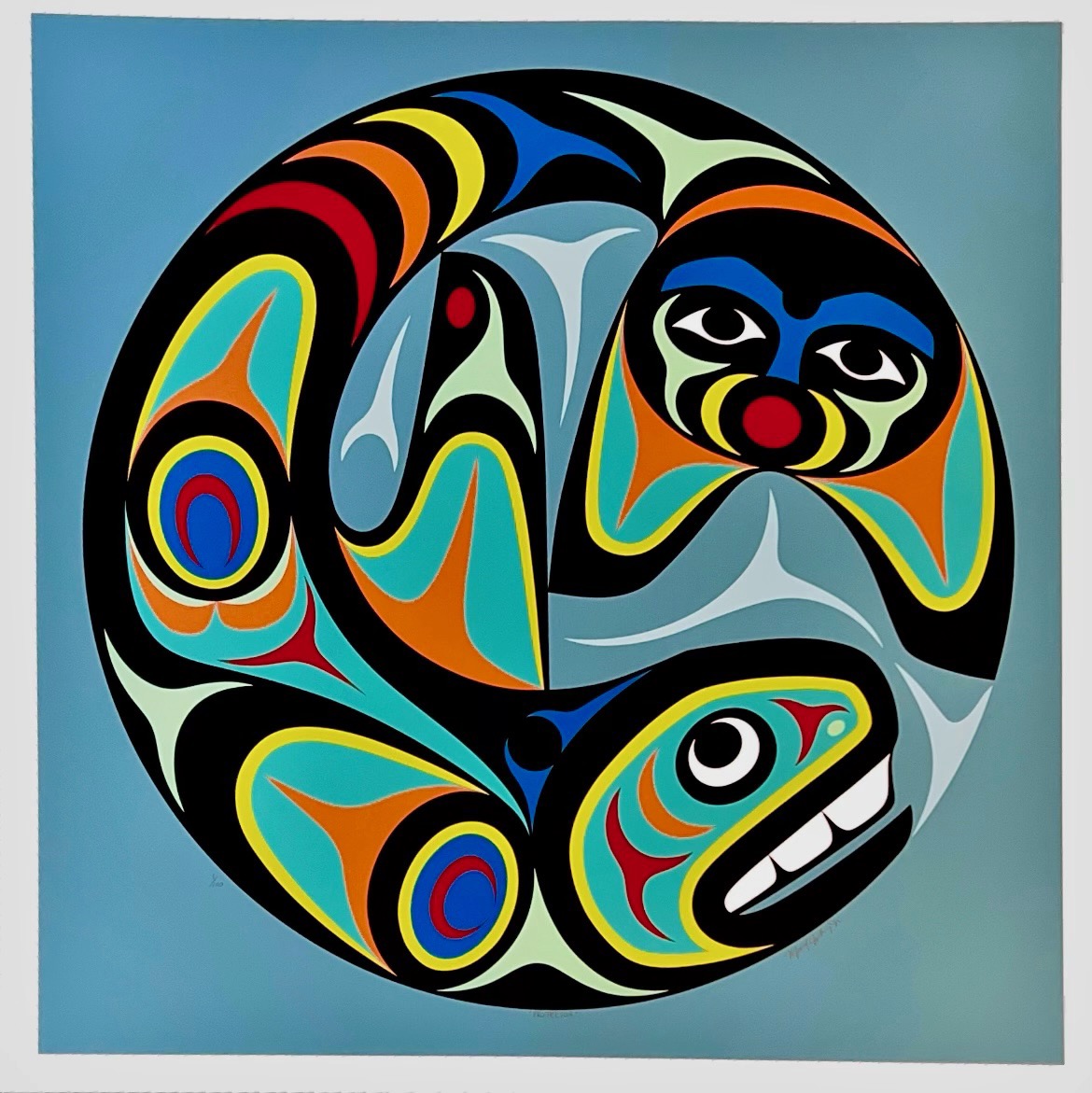 “Protector” - Brand new from Maynard Johnny, Jr. (#CoastSalish)! 
spirit-gallery.com/shop
#art #print #limitededition #protector #nativeart #westcoastart #firstnationsart