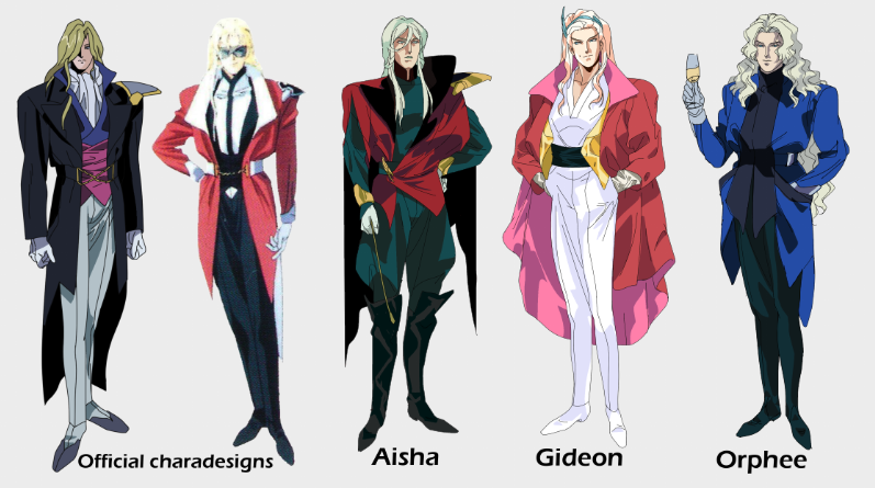 KernelOGF's tweet photo. Bonus: me doing ref sheet for all outfits in their settings🤓, line up while watching 👀intensely👀 the original ones, obsessing over color scheme and, this rejected last one I might use later🤫 https://t.co/78d7OC8hdK
