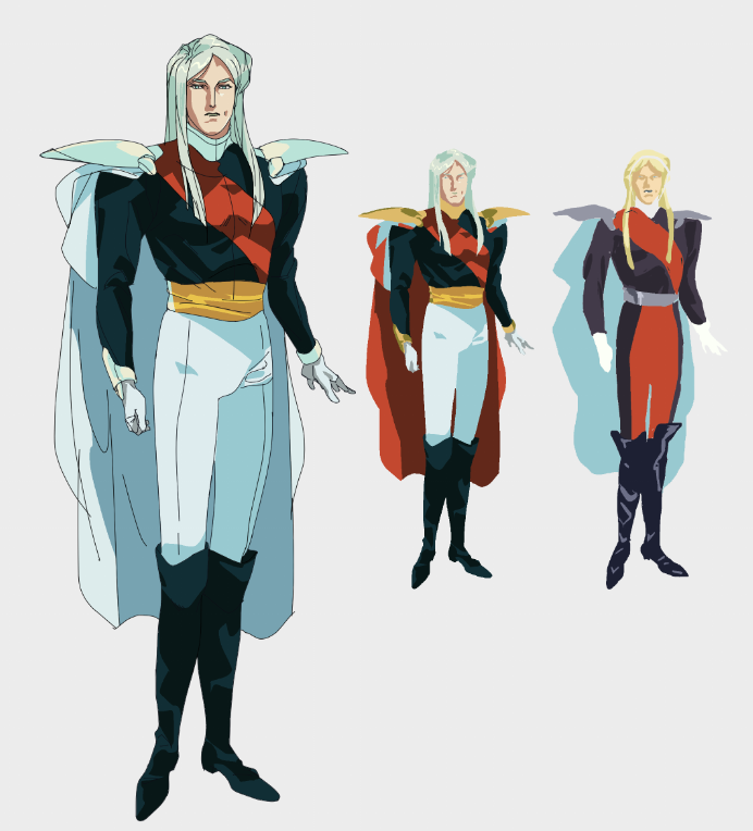 KernelOGF's tweet photo. Bonus: me doing ref sheet for all outfits in their settings🤓, line up while watching 👀intensely👀 the original ones, obsessing over color scheme and, this rejected last one I might use later🤫 https://t.co/78d7OC8hdK