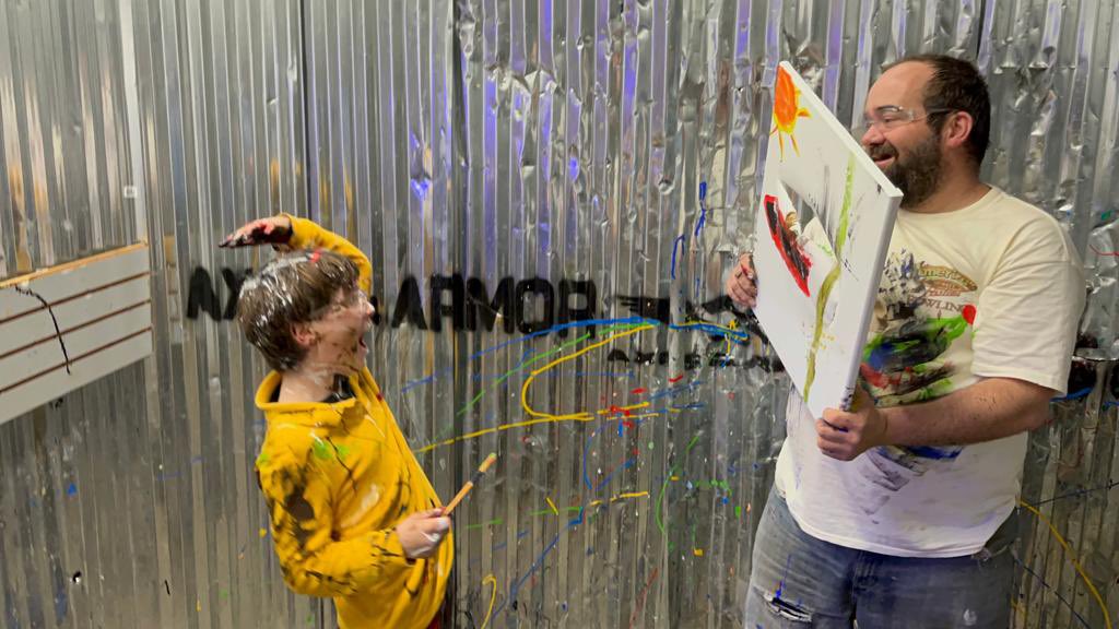 If you haven’t checked out Axes&Armor’s Splatter Paint room you are missing the action. Come out and have fun. #axesandarmor #Springlake #Fayetteville #cumberlandcounty #indooraxethrowing #Raeford #thingstodo #axethrowing #hopemills #southernpines #sanfordnc #veteranowned