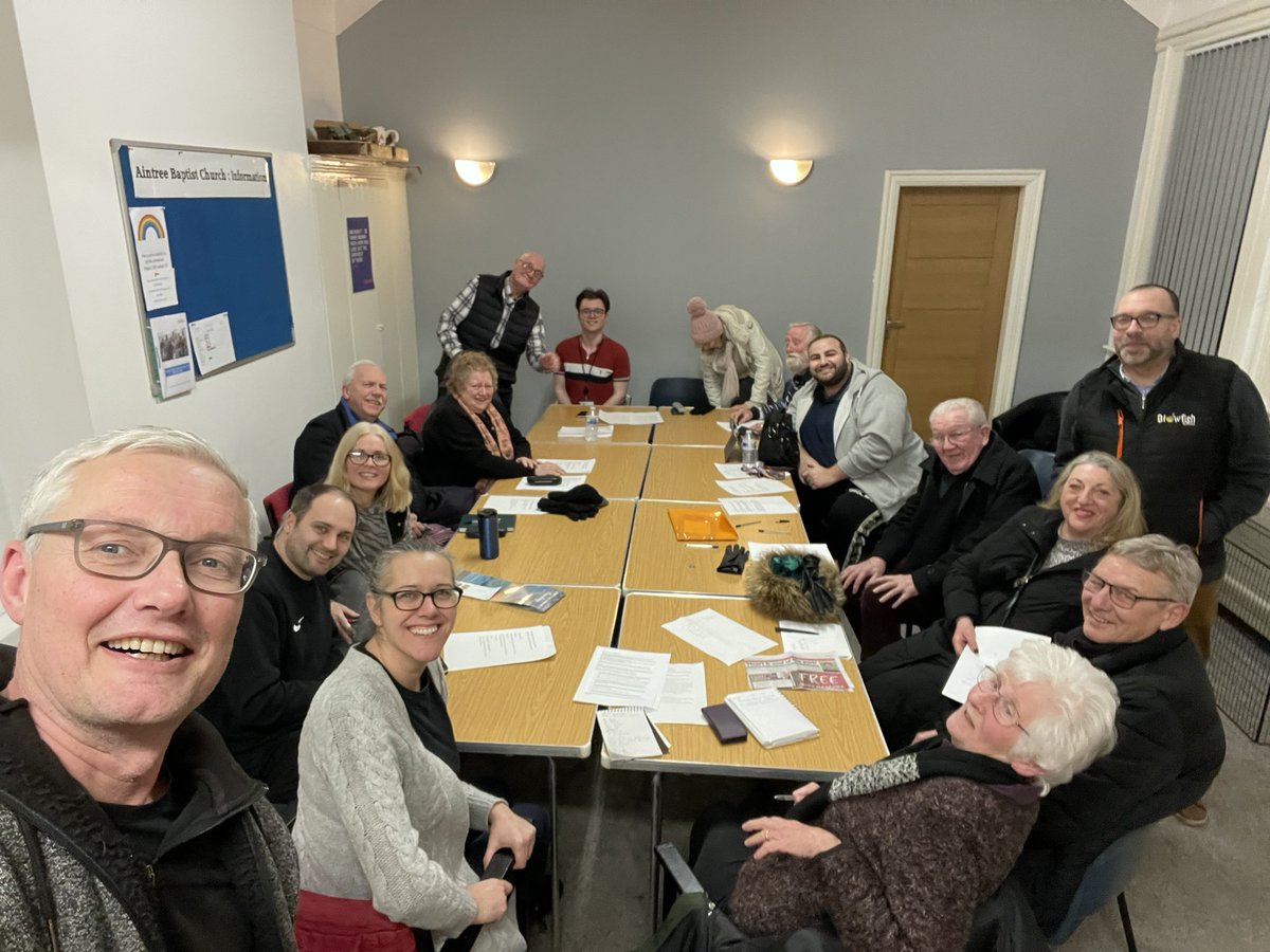 The amazing Friends of Warbreck Moor Park meeting tonight. Amazing enthusiasm.