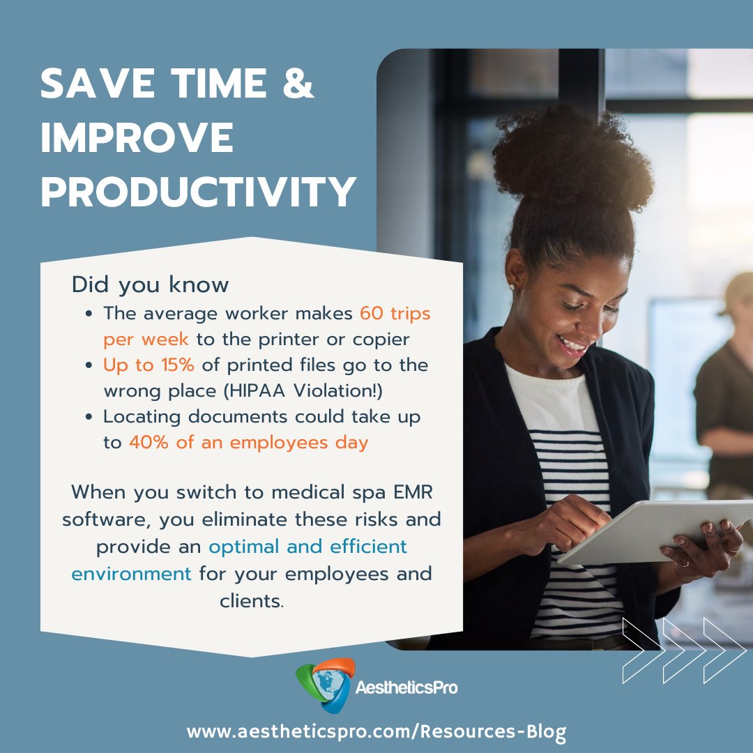 AestheticsPro2's tweet image. Make managing your practice easier than ever with AestheticsPro EMR software! Get a free trial and see for yourself why it's the leading EMR software in the aesthetic industry! 

For more blog content, visit ow.ly/IgLE50MBt8Y
#AestheticsPro #EMRSoftware