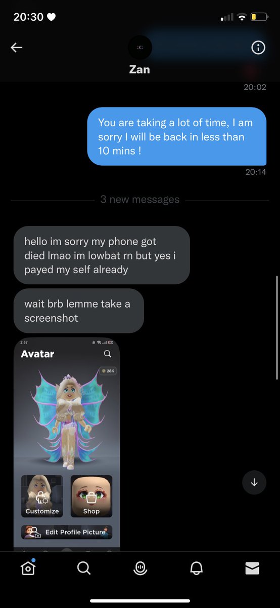 Straw_Ic's tweet photo. #roblox #adoptme
Hello guys I recently got my shadow dragon scammed, the person that scammed me promised me they would give me 17k robux and they didn’t ! If any kind person out there wants to buy it for me I’ll be really grateful

Thank you so much
https://t.co/SU6UOhlxBn https://t.co/7NQvNPAnbu
