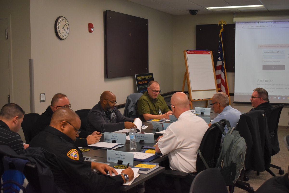 FLETC's tweet photo. #FLETC is hosting the Department of Homeland Security Leadership Academy #DHSLA. Week one engages #LawEnforcement students in a 3-day Leadership In a Crisis Training Program. #WeAreDHS https://t.co/uZTQ4uhSLx