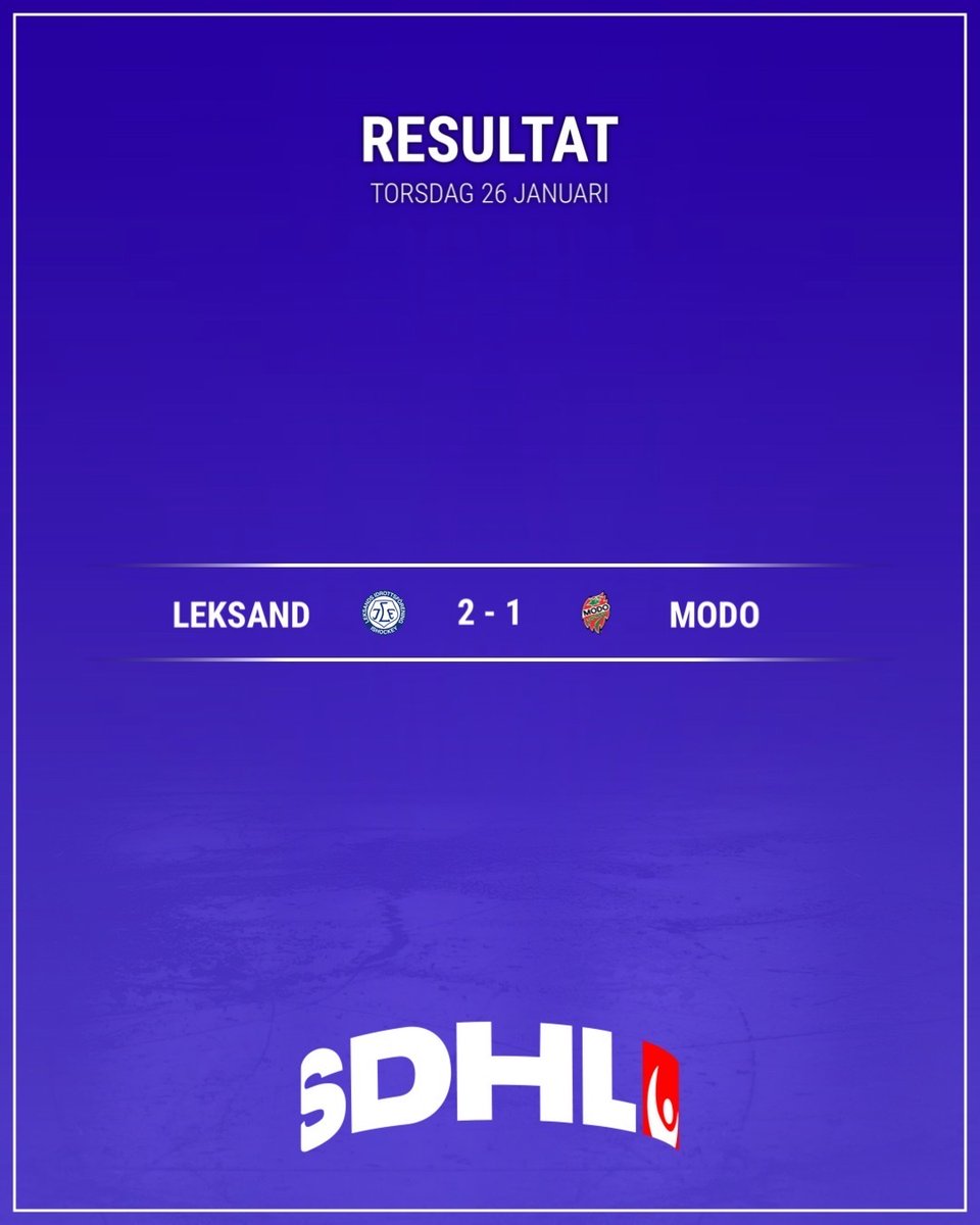 SDHLse's tweet photo. .@leksands_if vann över @MoDo_Hockey i kvällens enda SDHL-match. Vad säger du om resultatet? #SDHL #twittpuck #svssdhl #LIFMODO https://t.co/MF2kHcmhQC