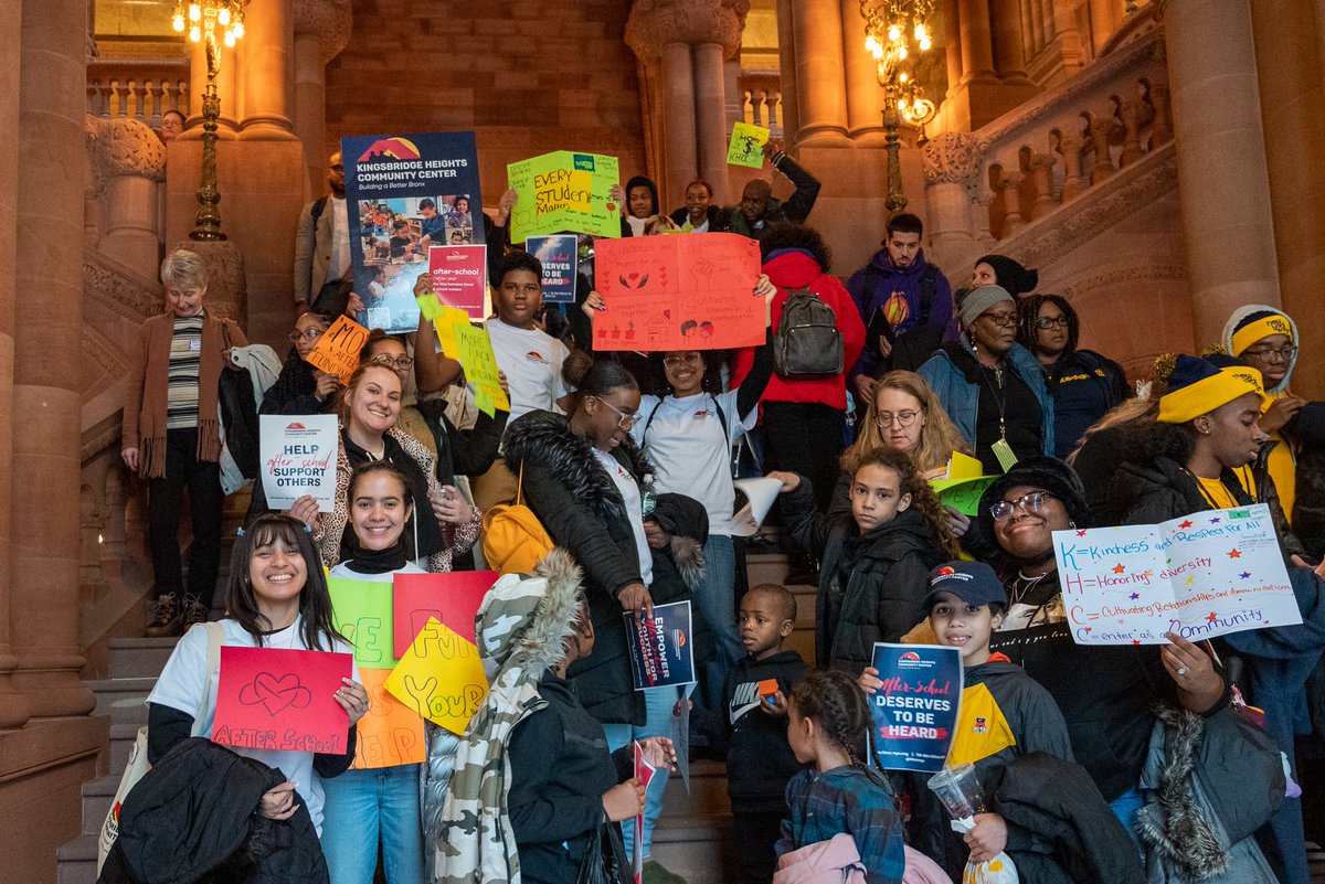 khccnyc's tweet image. Yesterday, #KHCC joined @NYSYouthSuccess, supporters, and advocates across New York to elevate the critical impact afterschool programs have on children and families in the state. 
#EmpowerYouthSuccess #AfterSchool #AfterSchoolNotAfterThought