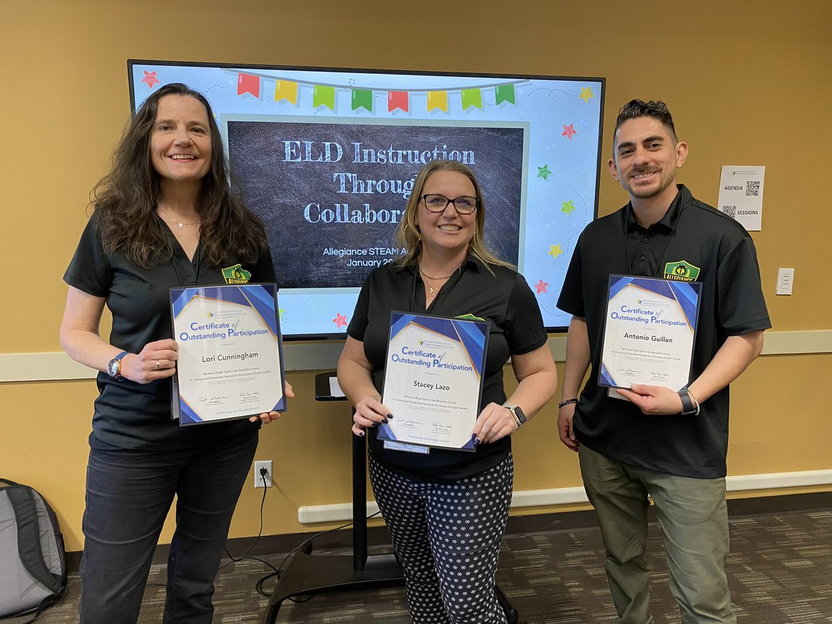 These 3 rockstars sharing how we develop Ss’academic language through #STEAM and #ELD collaboration. #NationalSchoolChoiceWeek #californiacharterschools