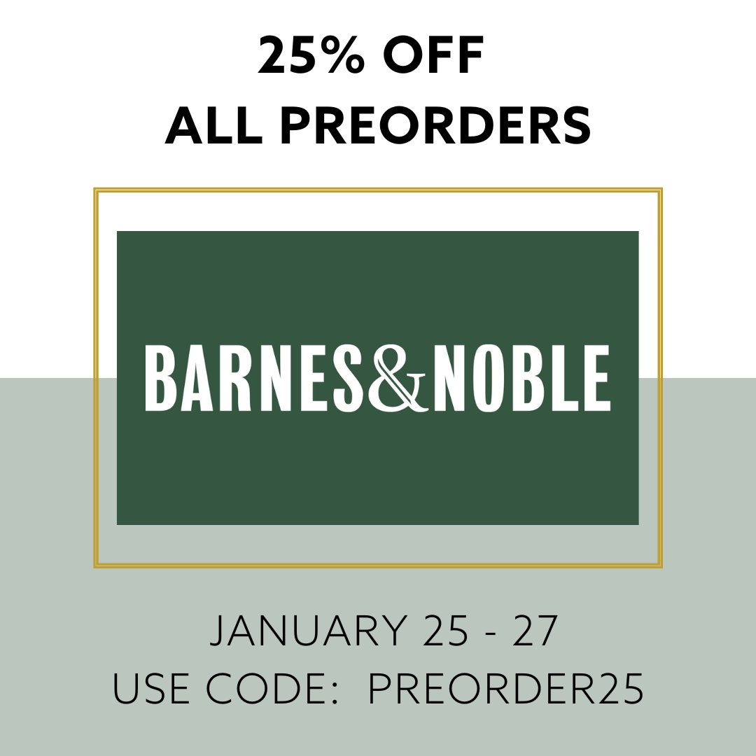 Sarah Ladd (@sarahladdauthor) on Twitter photo For just two more days <a href="/BNBuzz/">Barnes & Noble</a> is offering 25% off pre-orders of #paperbacks, #Nook books, and #audiobooks. This is HUGE! #IntheShelterofHollythorneHouse is included in this offer, also books by <a href="/Katherine_Reay/">Katherine Reay</a>, <a href="/MimiMatthewsEsq/">Mimi Matthews (updates only)</a>, and <a href="/MichelleGriep/">Michelle Griep</a>!
barnesandnoble.com/w/in-the-shelt… For just two more days <a href="/BNBuzz/">Barnes & Noble</a> is offering 25% off pre-orders of #paperbacks, #Nook books, and #audiobooks. This is HUGE! #IntheShelterofHollythorneHouse is included in this offer, also books by <a href="/Katherine_Reay/">Katherine Reay</a>, <a href="/MimiMatthewsEsq/">Mimi Matthews (updates only)</a>, and <a href="/MichelleGriep/">Michelle Griep</a>!
barnesandnoble.com/w/in-the-shelt…
