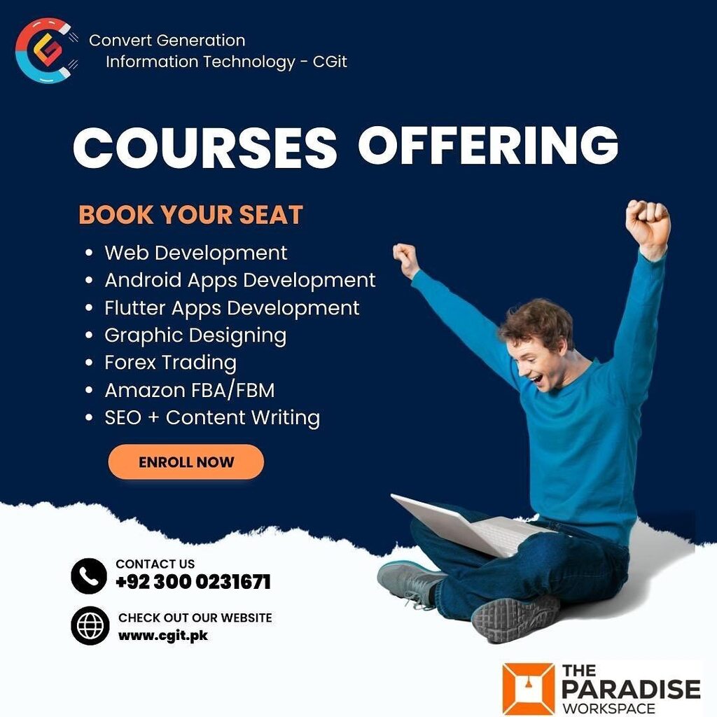MOixxAnsari's tweet image. CGit is offering courses. #cgit #web #webdevelopment #wordpress #android #flutter #graphics #adobe #xd #php #python #datascience #freelancing #earning #online #mobile #amazon #fba #fbm instagr.am/p/Cn5AGQ4qdkj/