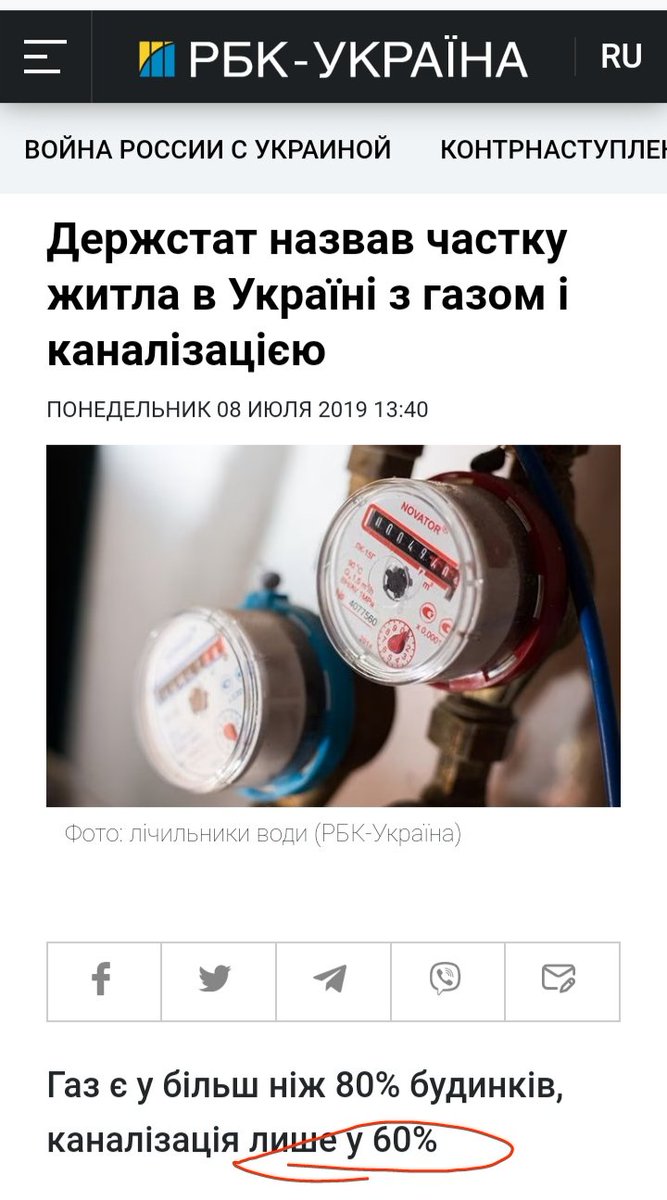UTovarisi's tweet photo. К вопросу об "орках" из России, которые не знакомы с унитазами.
В РФ без канализации живёт около 22% населения (в том числе 16% - с выгребными ямами)
В Украине канализации не имеет около 40% населения. 
Но уточню, что выгребная яма -  это не всегда "дырка в полу". https://t.co/8XFyNUtu2t