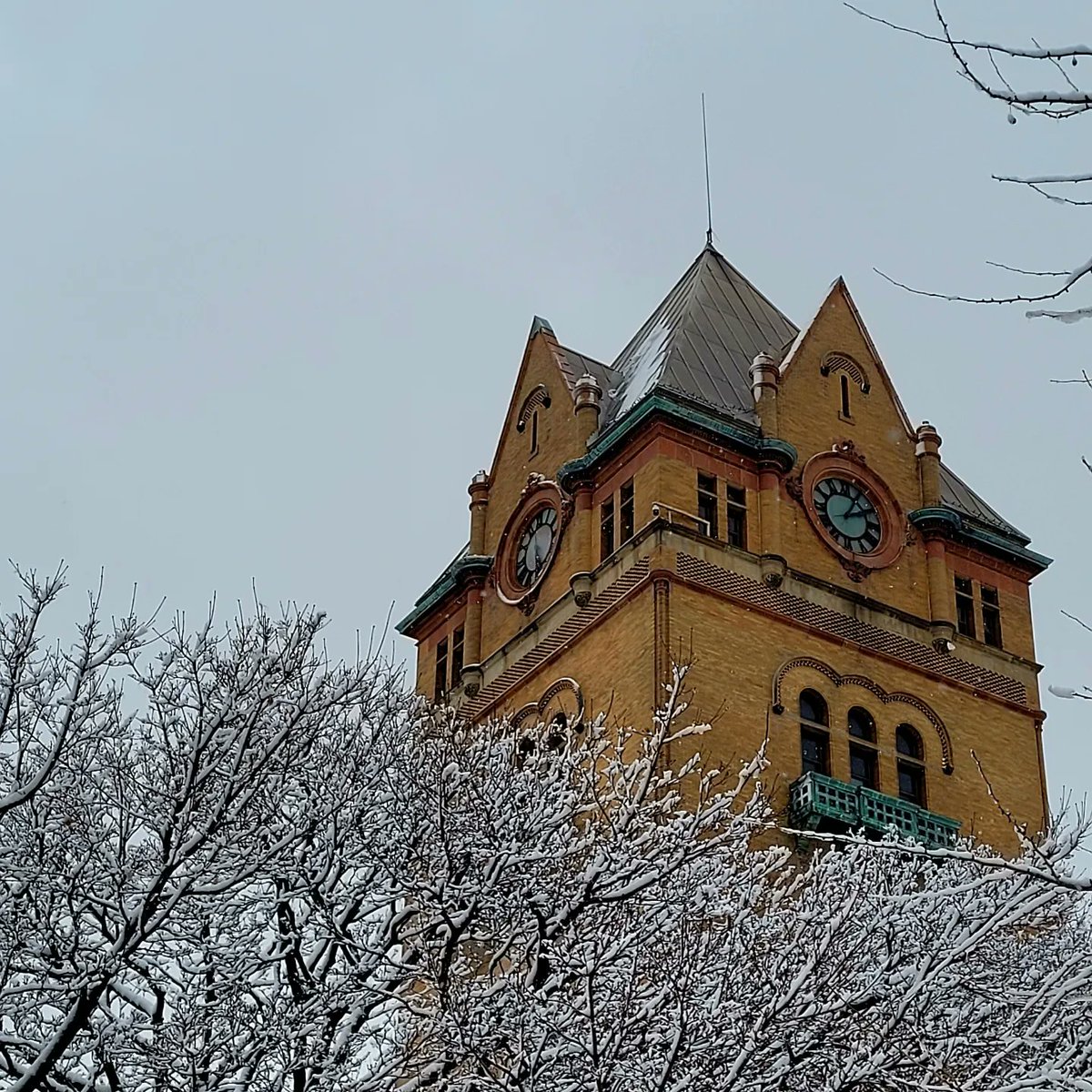 WayneGradSchool's tweet photo. A dusting for your already winter wonderland @waynestate. ❄️☃️ #letitsnow #winterindetroit https://t.co/5Vx5on5WXJ