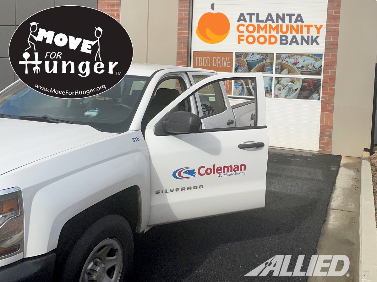 ColemanAllied's tweet photo. Yesterday, our Atlanta team delivered 350lbs of food to the @acfb  as part of our partnership with @moveforhunger ! When moving, please take the time to donate food that you plan to leave behind. Every little bit helps!

#Movers #FoodDrive  #EndHunger #logistics #relocation https://t.co/ZL3R9SEUQG