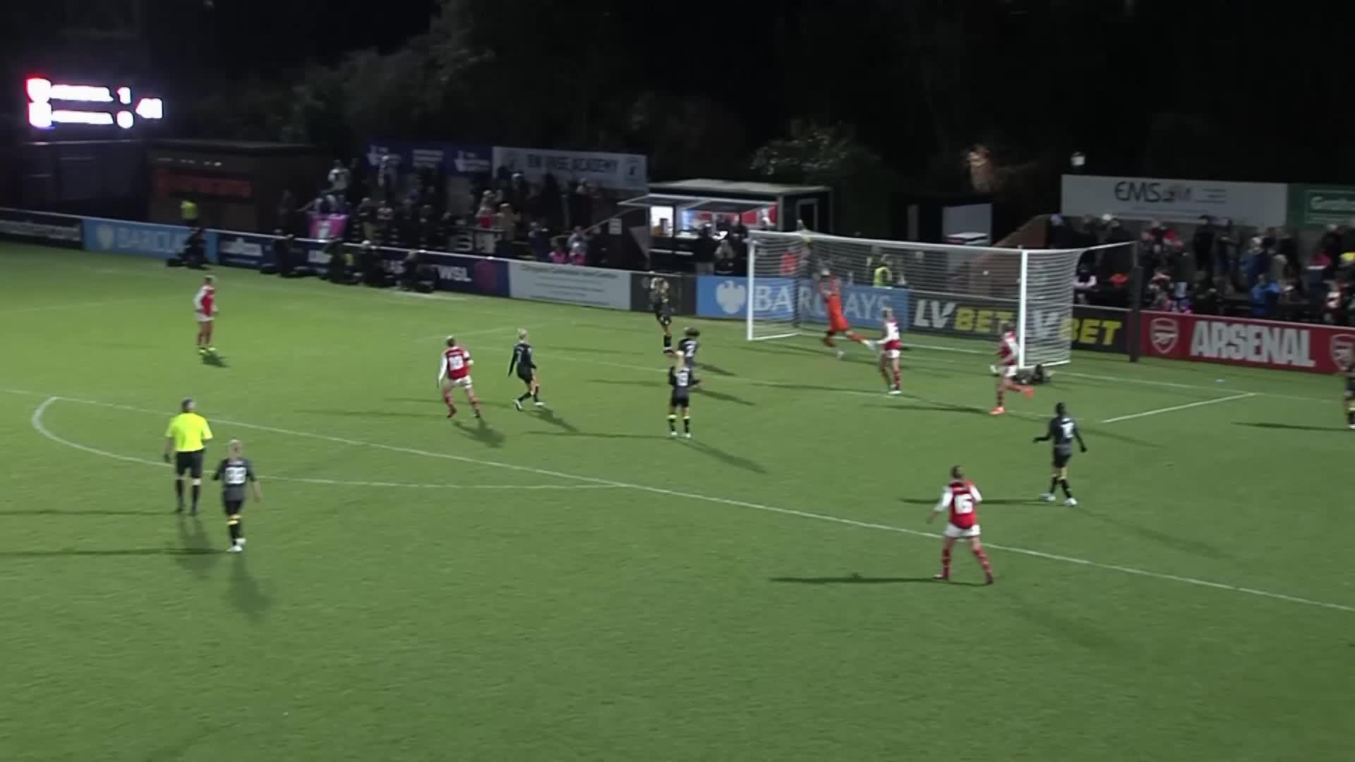 A big save from @hannahhampton_ to deny Little!

#ContiCup @AVWFCOfficial”