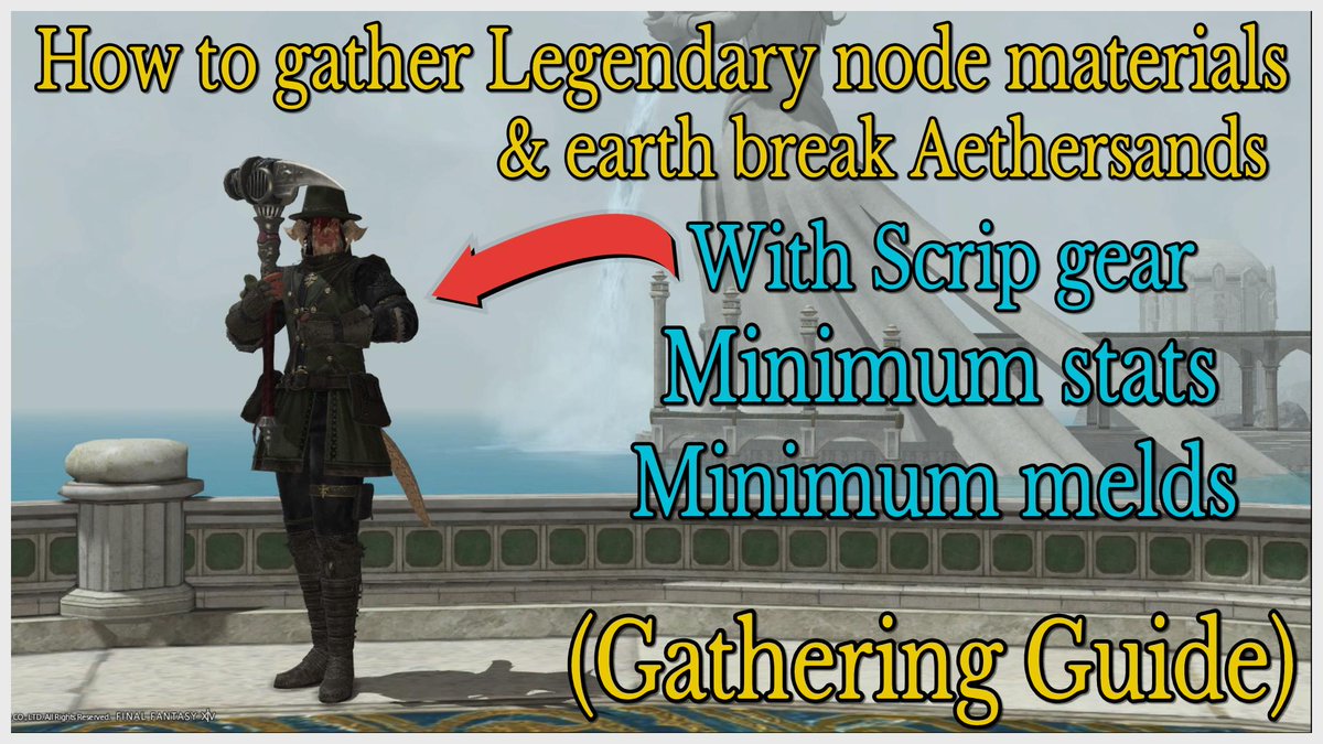 zanelionhartxiv's tweet photo. https://t.co/p2EIk7SHY8 video is Live #ffxiv #Endwalker #scripgear #minimummelds #minimumstats #gathering https://t.co/GSYzG6aLO0