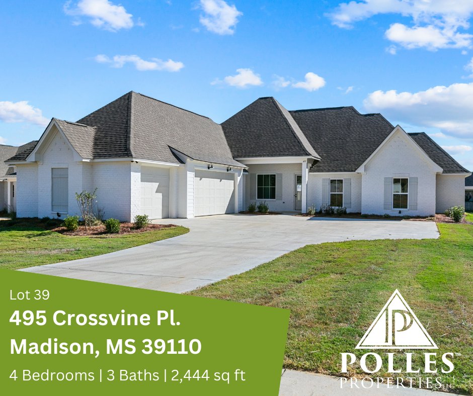 Polles_Prop's tweet photo. This home is absolutely beautiful! Come stop by today to see all the designer finishes. You will not be disappointed. #pollesproperties #realestate #madisonMS #mississippi #newconstructionhome 

Click here for more photos:
https://t.co/Mvl3vb3V81 https://t.co/dS4yii3jH0