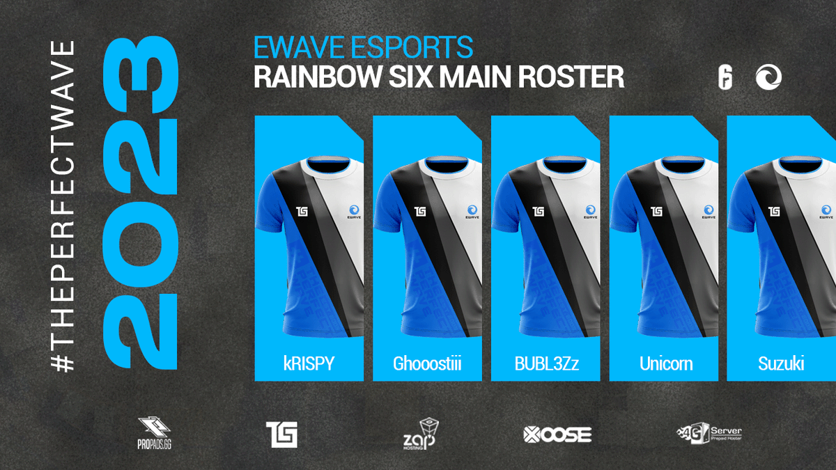 Und das erste Announcement lässt nicht lang auf sich warten!😎

Sagt willkommen zu unserem neuen <a href="/Rainbow6Game/">Rainbow Six Siege X</a> PC Main-Team!🔥

👤<a href="/krispy_r6/">kRISPY</a>
👤<a href="/ghooostiii/">Ghooostiii</a>
👤<a href="/BUBL3Zz_R6/">BUBL3Zz</a>
👤@Suzuki_R6
👤🤫🎁

Standin:
👤<a href="/UnicornR6s/">DudeInTheInternet</a>

Wir freuen uns auf die Zusammenarbeit!

#THEPERFECTWAVE