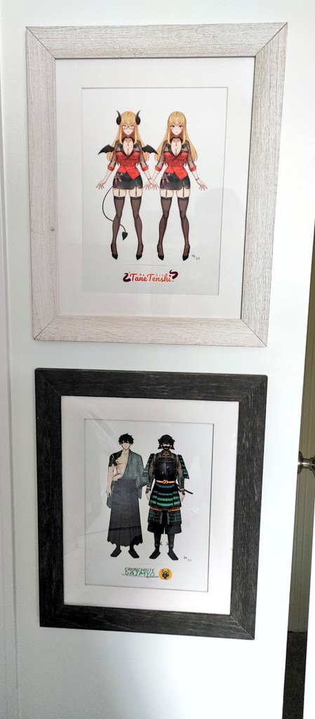 ZillaOmega15's tweet photo. I got @tane_tenshi and @crunchbite_game together in portrait form! Looks amazing on that wall tbh. Very happy I got them!
#nyanmerch https://t.co/Cp0yRs2Tpq