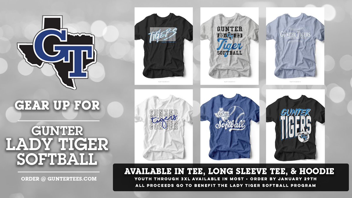 Gunter Softball (@gt_softball) on Twitter photo Don’t forget to get your softball swag while you can! Sale ends Jan 29th!!! Visit guntertees.com to get your gear! <a href="/GunterHSTigers/">Gunter High School Tigers #TPW</a> <a href="/gunter_football/">Gunter Tiger Football (5xStateChamps)</a> <a href="/Gunter_ISD/">Gunter ISD</a> <a href="/GunterBaseball/">Gunter Baseball</a> <a href="/GunterTigerBand/">Gunter Tiger Band</a> <a href="/GunterTigerVB/">Gunter Volleyball</a> Don’t forget to get your softball swag while you can! Sale ends Jan 29th!!! Visit guntertees.com to get your gear! <a href="/GunterHSTigers/">Gunter High School Tigers #TPW</a> <a href="/gunter_football/">Gunter Tiger Football (5xStateChamps)</a> <a href="/Gunter_ISD/">Gunter ISD</a> <a href="/GunterBaseball/">Gunter Baseball</a> <a href="/GunterTigerBand/">Gunter Tiger Band</a> <a href="/GunterTigerVB/">Gunter Volleyball</a>