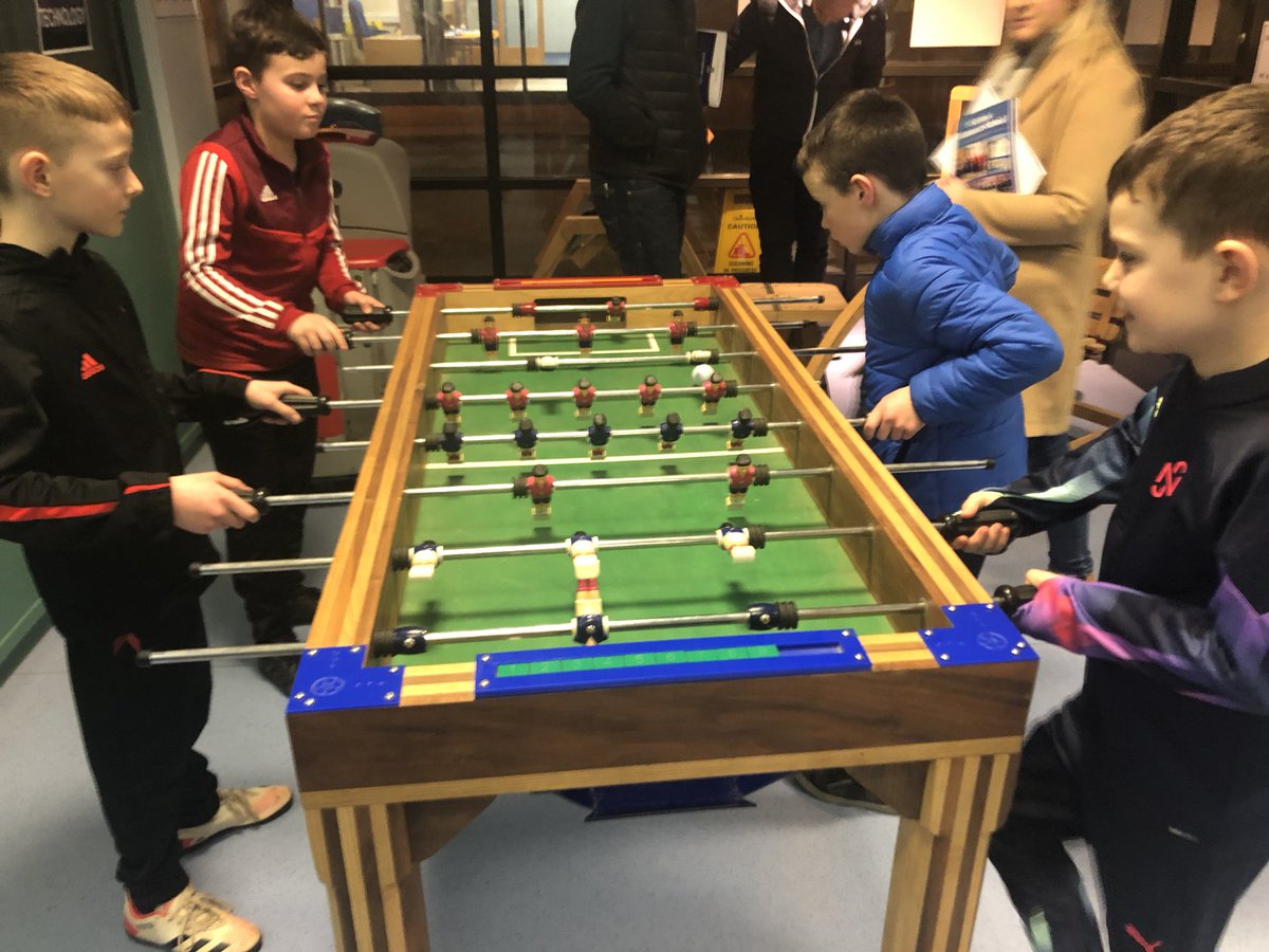 SLGTechnology's tweet photo. @SLGBallymena #opennight Laser Cutting, Line Bending, Measuring and Marking and of course some Footy https://t.co/kjhRgNaat8