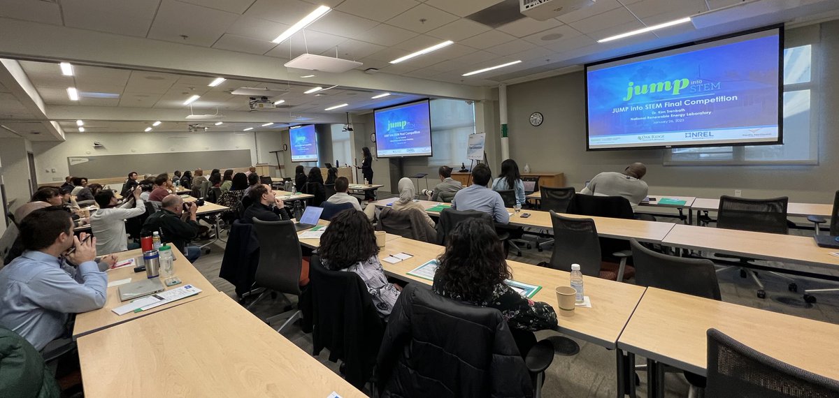 Lindsey_McGuirk's tweet photo. Welcome students, professors, and industry professionals! Can’t wait to see who walks away with a paid internship at national lab this summer! #jumpintostem #buildingscience https://t.co/jquphRKeta
