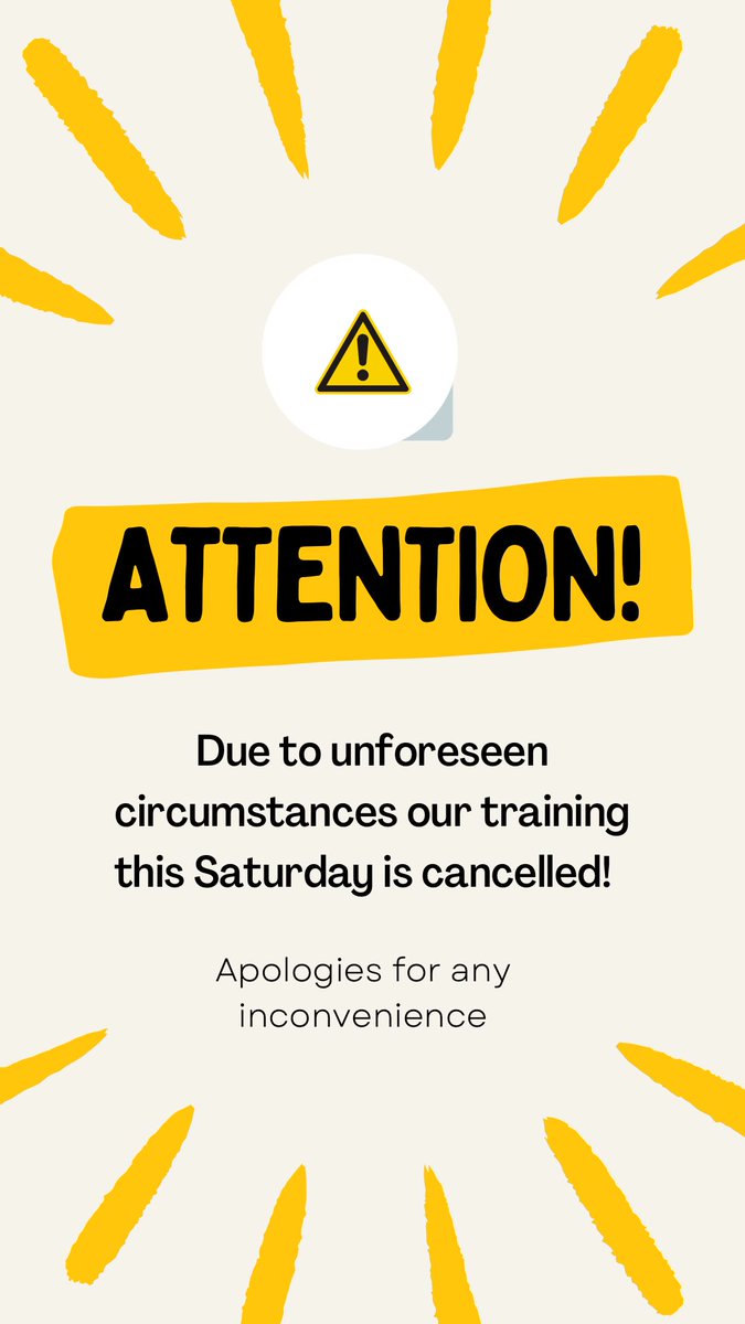Apologies to anyone who was planning to attend 😢