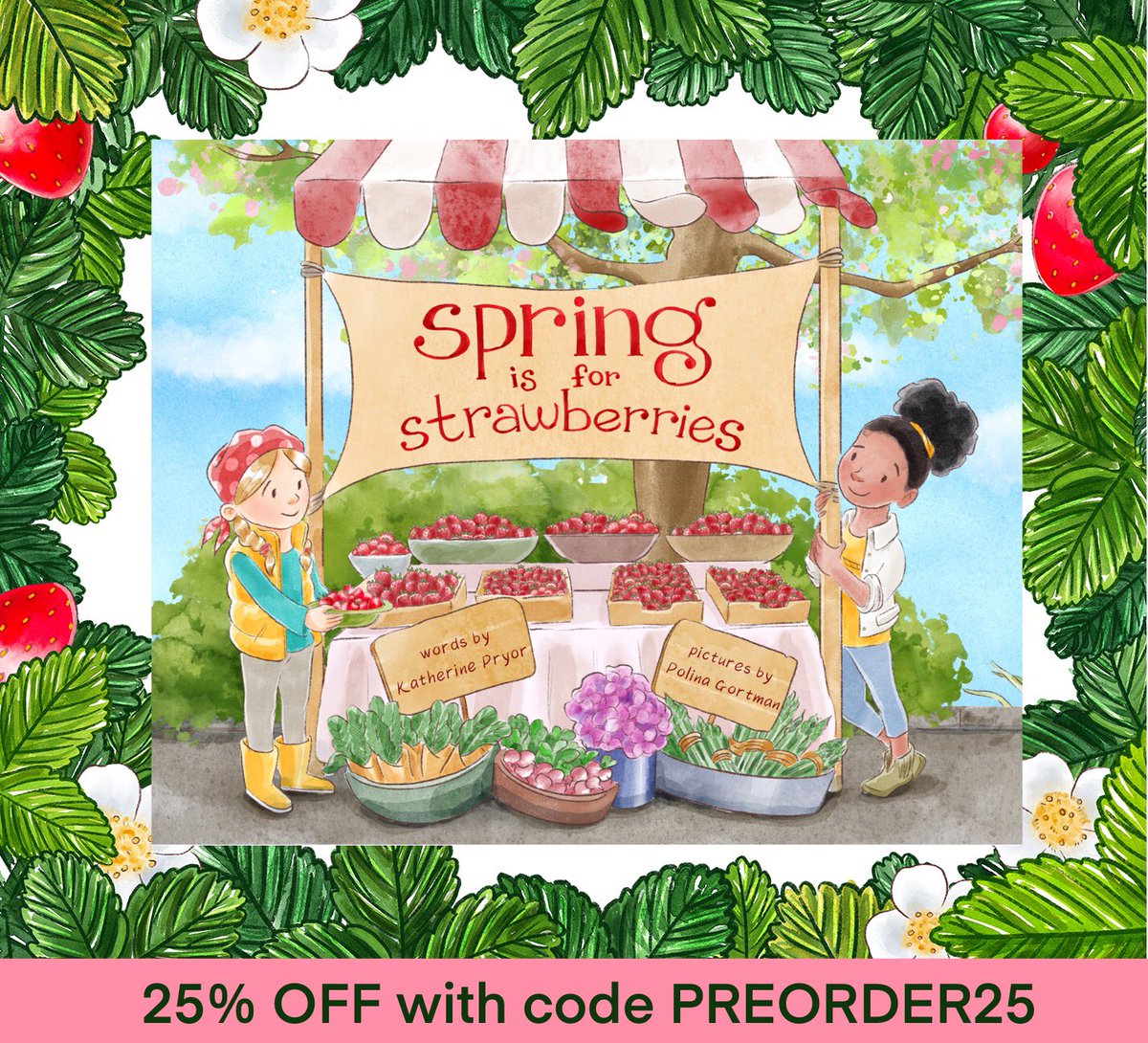 You can get 25% off of Spring Is For Strawberries at Barnes & Noble until January 27! It’s a sweet story celebrating produce seasonality, farmers markets and friendship 💛 barnesandnoble.com/w/spring-is-fo…