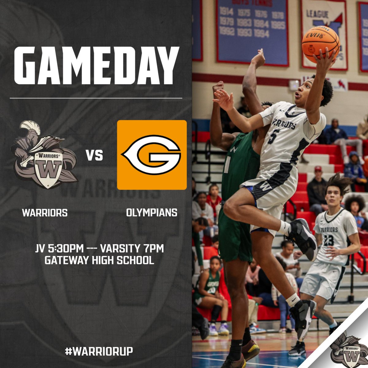 FNEMBB's tweet image. The Warriors (8-7) look to bounce back today, traveling to Gateway HS (9-7).

JV set to tipoff at 5:30PM, followed by varsity at 7PM!

#WarriorUp #WarriorFamily

.@bball_co
