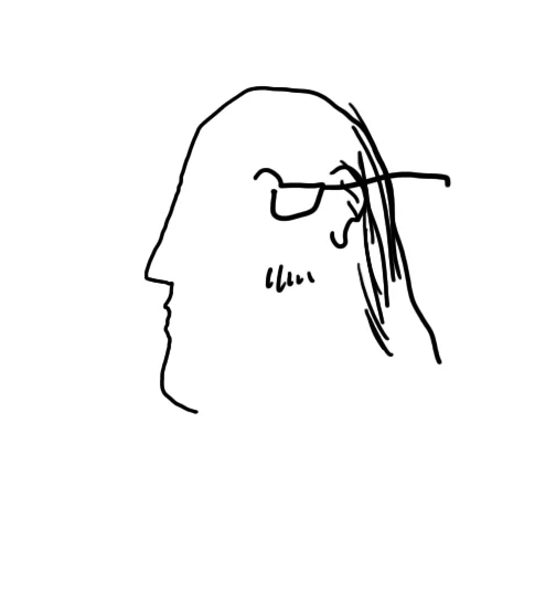 tried to draw a self portrait with my eyes shut 