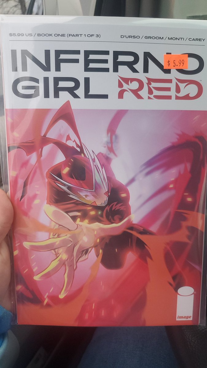 Picked up the first issue of @INFERNOGIRLRED but the question is do I read it now or wait for my Hardcover edition to arrive next week and read it all in one sitting?