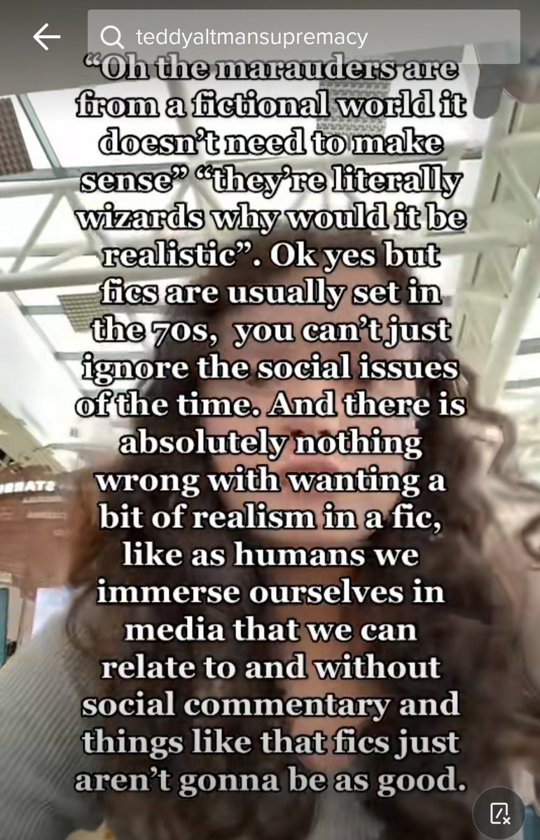 madokiiimagica's tweet photo. 🚩tw: marauderstt being ignorant again

is it that insane that minorities use fictional worlds as escapism &amp; may not always want to see themselves being hcrimed? if you require racism, homophobia &amp; bigotry to enjoy a fic good for you but it's so privileged to treat it as the rule https://t.co/FGlgJO9XkE