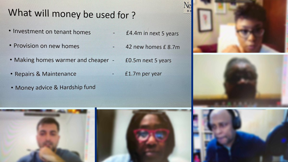 NehemiahHousing's tweet photo. Constructive online meeting with over 15 of our tenants about rent increase proposals and the support available. Thank you to everyone who took part for their valuable contributions. 🗣️👂🏾#TogetherWithTenants https://t.co/01HLAsH2cD