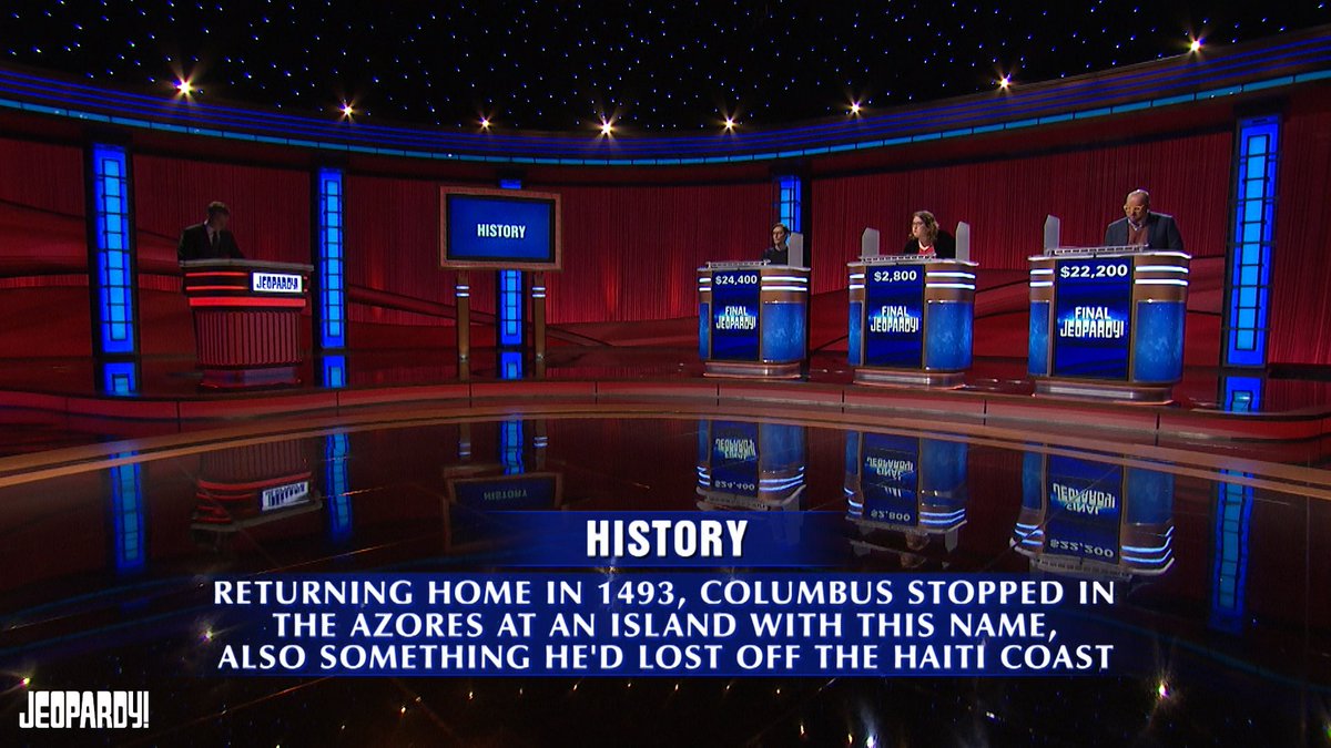 Jeopardy's tweet photo. Calling all history buffs 📣 

How did you do with tonight's Final #Jeopardy! clue?: https://t.co/Q1mIMGmrHd https://t.co/e21fpOQHrR