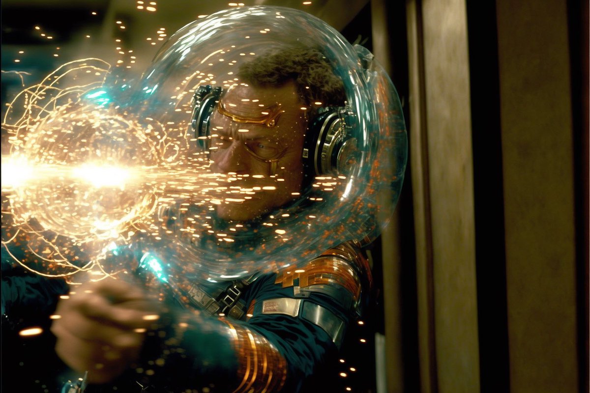 mrjonfinger's tweet photo. What happens when footage with “perfect VFX” is instant &amp; cheap? 
The internet will be flooded with all kinds of productions from podcasts to TikTok drowning in spectacle. If spectacle is everywhere and no longer special will natural human stories become the “blockbusters?” https://t.co/h7Hta0N2kf