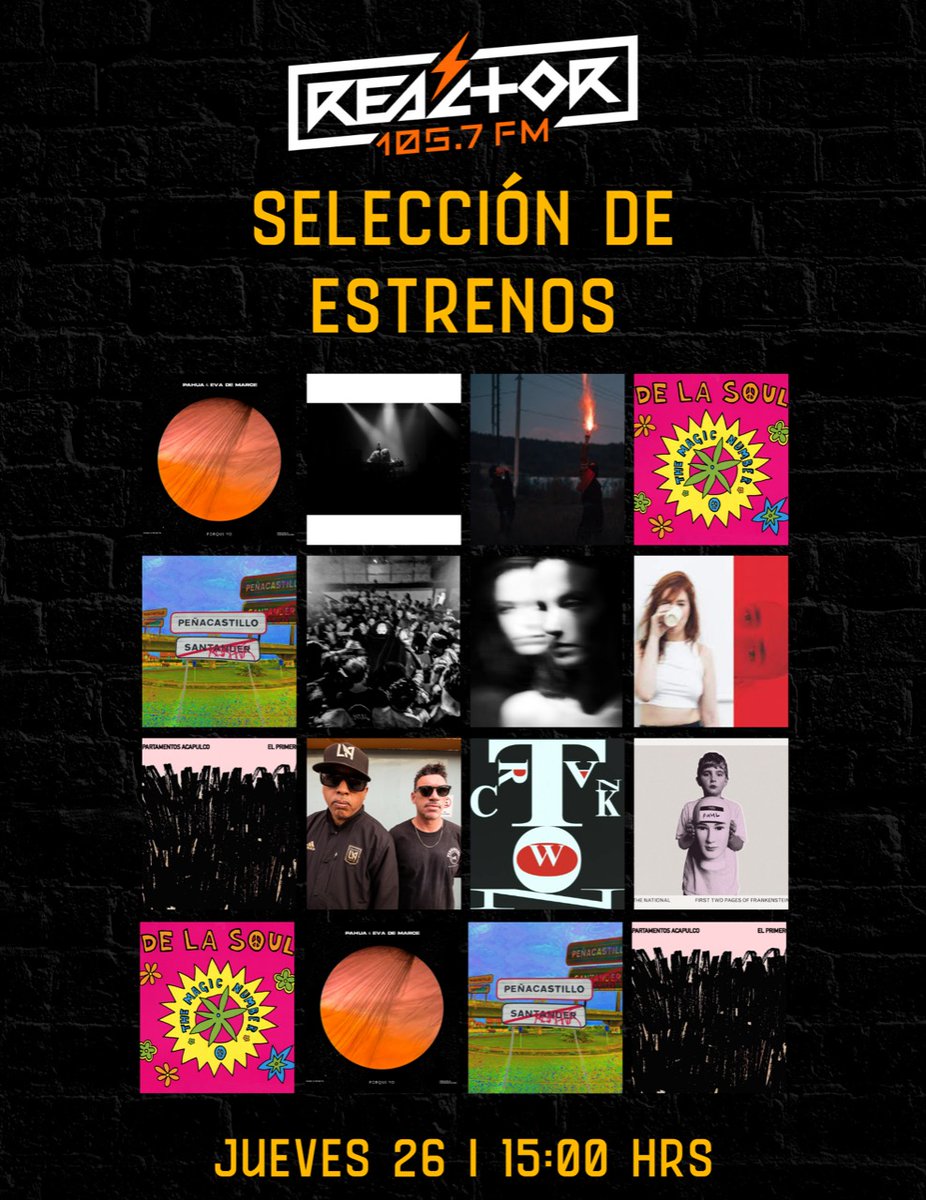 Reactor105's tweet image. Ya damos inicio a nuestra #SelecciónDeEstrenos

No se pierdan en esta próxima hora todas las novedades que se añaden a nuestra programación. Súbanle y disfruten 🎶🆕