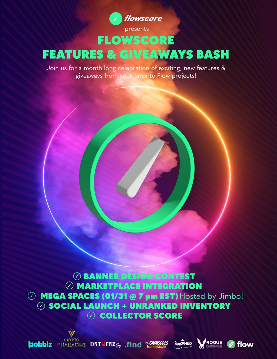 🚨 WE'RE GIVING AWAY PRIZES THROUGHOUT OUR MEGA SPACES 🚨

Increase your chances of winning a prize by joining our...
🎙️ Mega Spaces next Tuesday, 01/31 @ 7 pm EST
🎨 Banner Design Contest
🎉 Unranked Inventory
📨 Invite Spree
📸 Snapshots