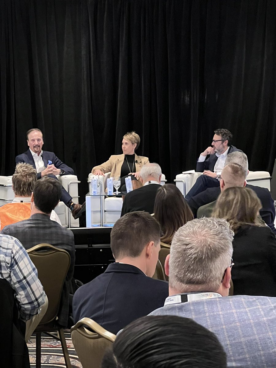 Followed NOW by <a href="/reachcdn/">REACH Canada</a> Managing Partner <a href="/LynetteKeyowski/">LynetteKeyowski</a>, <a href="/TheReal_TRREB/">Toronto Regional Real Estate Board</a> CEO John DiMichele and <a href="/CREA_ACI/">CREA | ACI</a> VP <a href="/PatPichette/">Patrick Pichette</a>  discussing technology and the #MLS! <a href="/samdebord/">Sam DeBord</a> you’d be proud! <a href="/BWCConference/">Banff Western Connection</a>