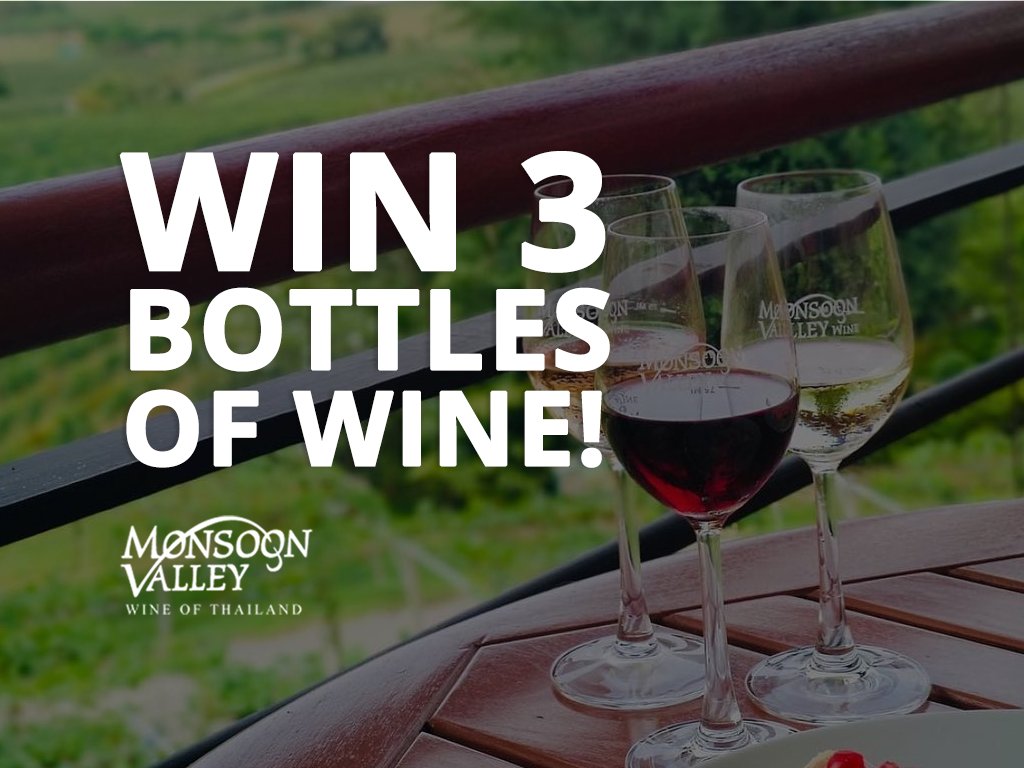 #CompetitionTime! To #WIN three 3 bottles of delicious, award-winning #wine, simply RT this tweet &amp; follow us <a href="/monsoonvalleyuk/">Monsoon Valley Wine</a>!