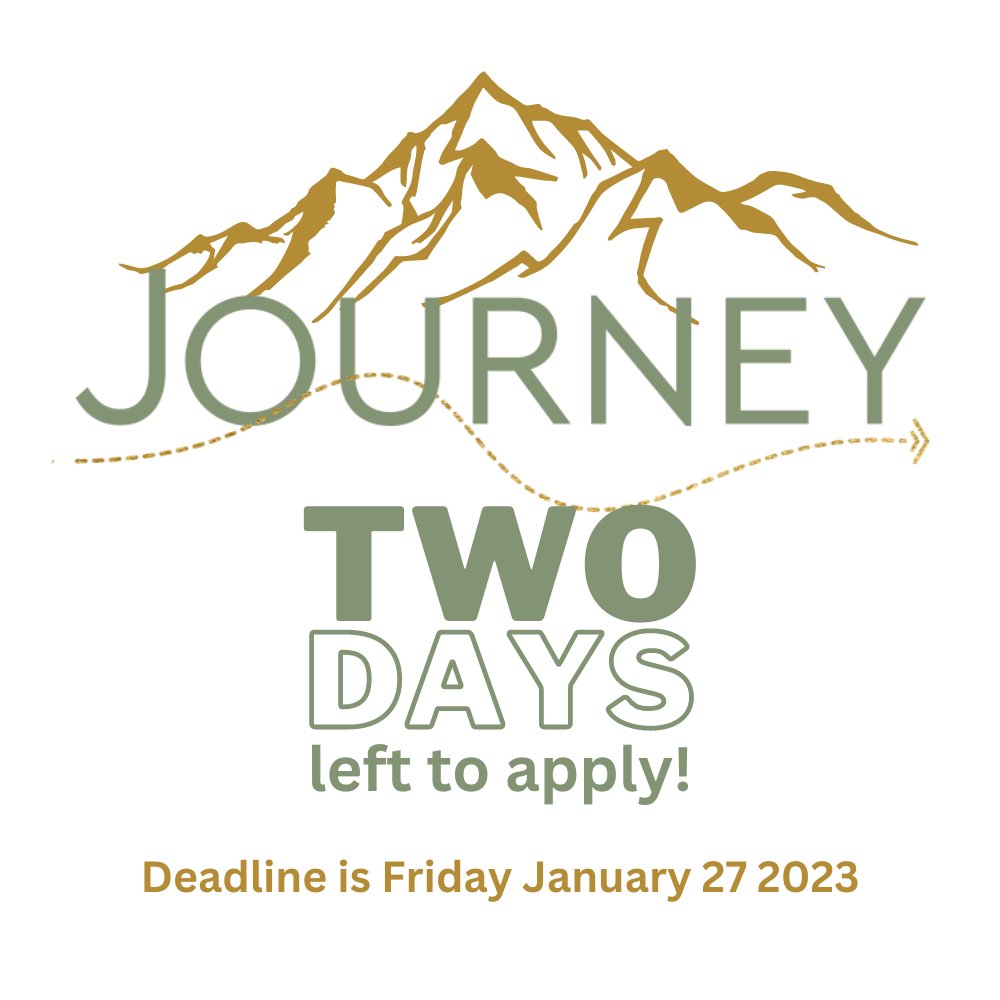 If you're a leader, a risk-taker, and an innovator, we want to hear from you! Tomorrow is our deadline for applications to the 2023 cohort of <a href="/JourneyToLead/">JourneyToLead</a> Fellows! journeytolead.org