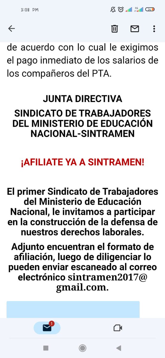 ¡ALERTA! Nuestros compañeros formadores del PTA sin salario del mes de enero, Ministro @agaviriau exigimos el pago inmediato al que tienen derecho, y una explicación clara y oportuna de la situación, lo cuál es vital para construir un ambiente laboral saludable. @cutcolombia