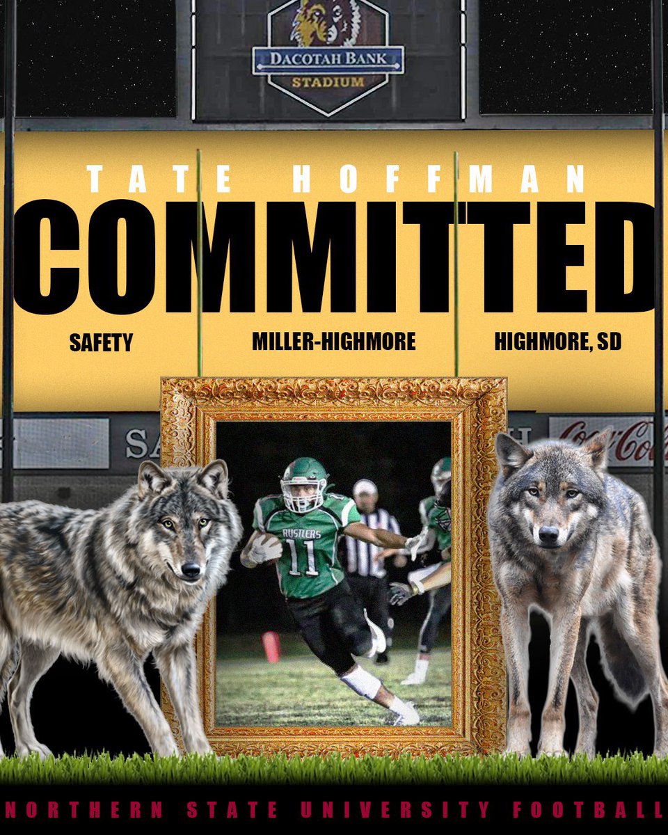 tate_hoffman's tweet image. After a lot of thought and consideration, I am proud to announce that I will be furthering my athletic and academic career at Northern State University! Thank you to my family and friends who have pushed me to this point! Time to get to work!!#GoWolves