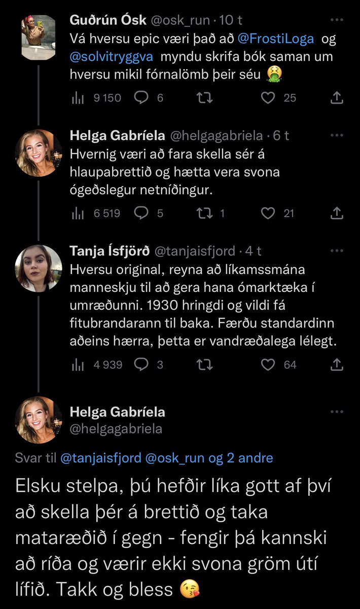 Tanja Ísfjörð tweet media