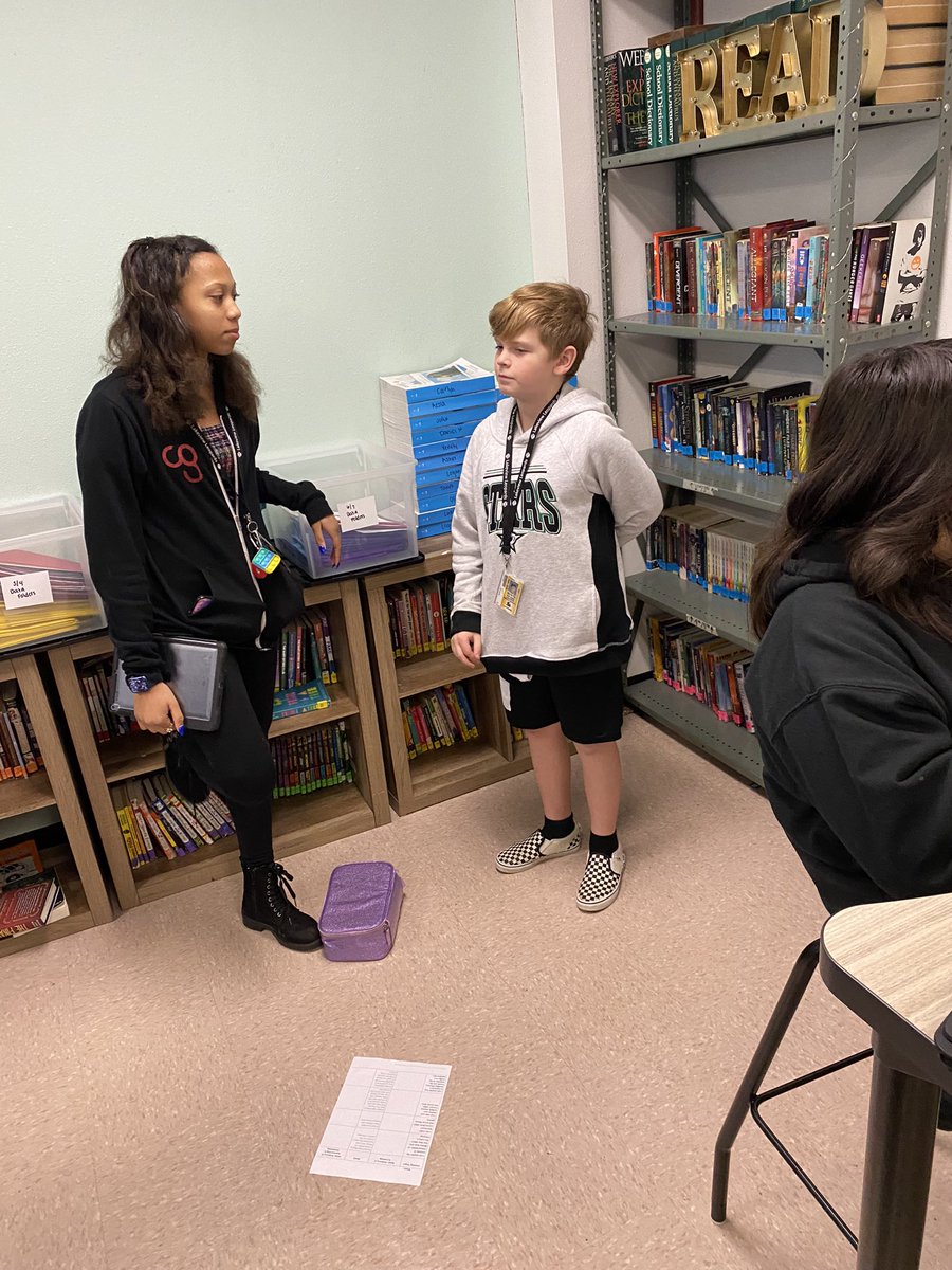 Today students met with members of other book clubs to talk about their books and make connections. There were some amazing conversations happening! @LakeviewMS #smallbutmighty