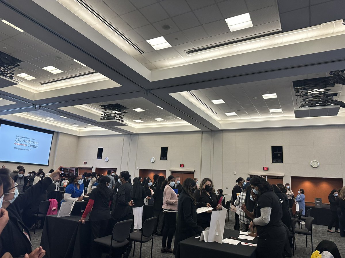 Come for a job and stay for a career. Great turn out at MD Anderson’s Career Fair today!