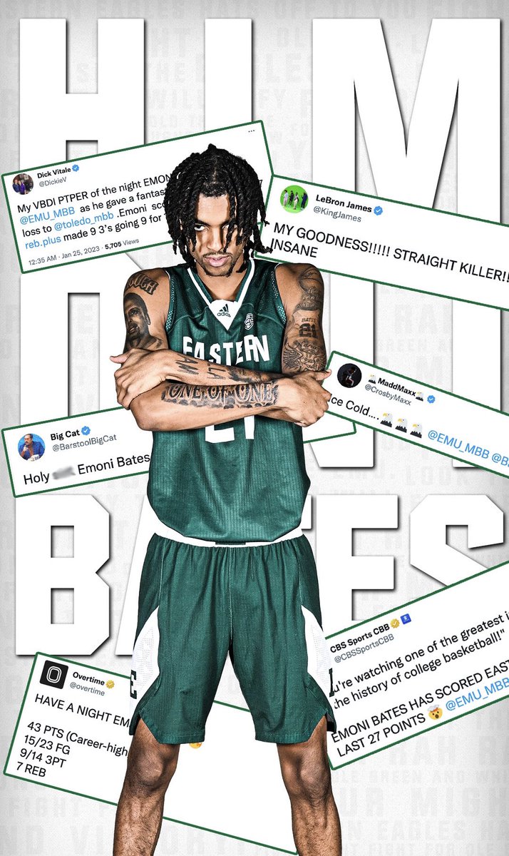 EMU_EagleNation's tweet photo. He is Him 👏

#EMUEagles #EagleNation https://t.co/EMyj4Bj2lA