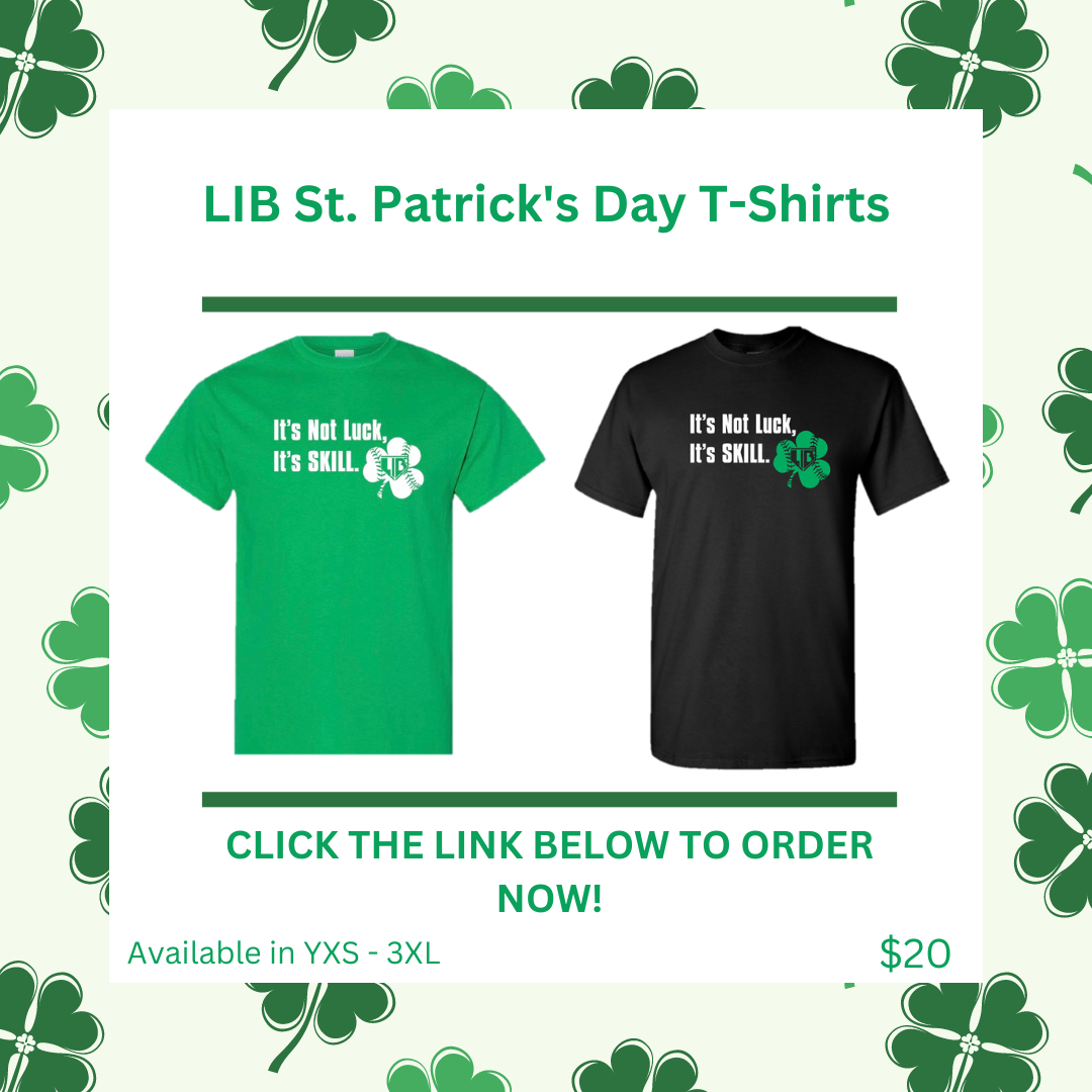 We’re selling St. Patrick’s Day T-Shirts!!! Pre-Order the shirts now at the link in our bio! Shirts are available for pre-order until February 10th. Sizes range from YXS-3XL. ☘️🍀🥎⚾️ #mylib