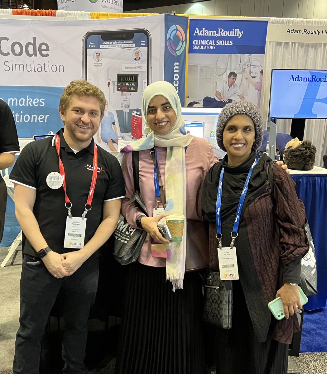 fullcodemedical's tweet image. Thank you to everyone who visited our booth at #IMSH2023! It was a joy to speak with you all. If you want to learn more about Full Code or contact us, you can visit our website at fullcodemedical.com. Safe travels! #medicalsimulation #virtualsim @SSHorg #medEd #medsim