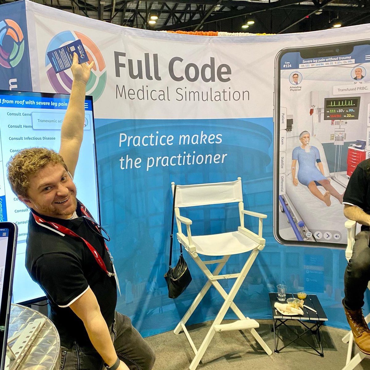 fullcodemedical's tweet image. Thank you to everyone who visited our booth at #IMSH2023! It was a joy to speak with you all. If you want to learn more about Full Code or contact us, you can visit our website at fullcodemedical.com. Safe travels! #medicalsimulation #virtualsim @SSHorg #medEd #medsim