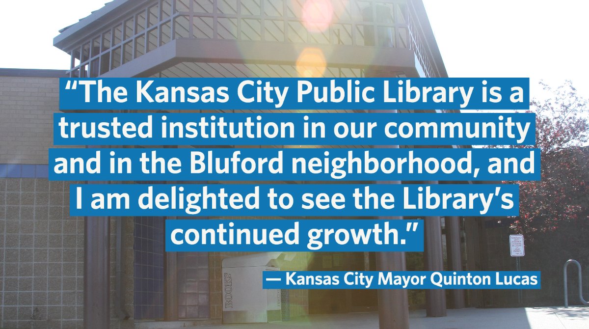 The Library is thrilled to announce the purchase of additional property near the Lucile H. Bluford Branch with an eye toward expanding services there. Learn more: bit.ly/3HbKax1