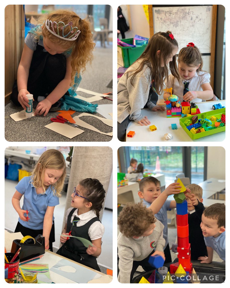 GarnockPrimary's tweet image. What a jam-packed week in Primary 1! In the Discovery Den we have created a police station, investigated building with 3D shapes and lots of writing and creative art too! #playistheway #learningthroughplay #funandfriends